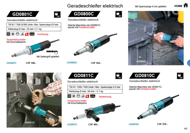 Preview: 29. Makita Geradeschleifer